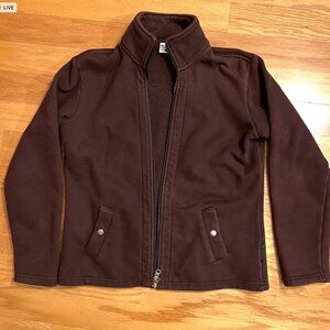 Womens Columbia Fleece Jacket –Burgundy- Size L
